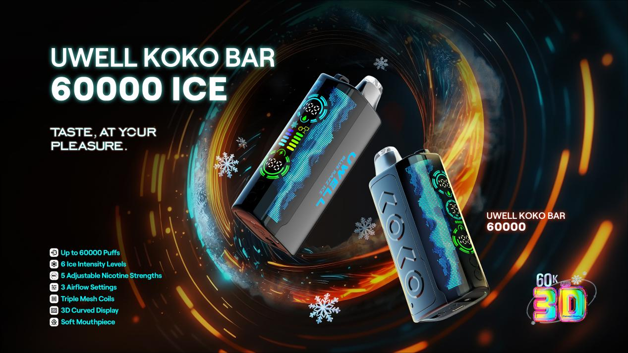 UWELL KOKO BAR 60000 SERIES: BEGIN YOUR LONG, ICY JOURNEY.