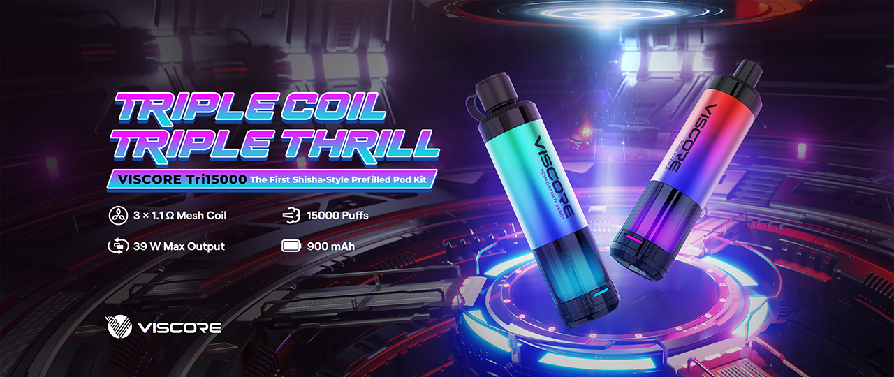 VISCORE Tri15000: Amplified Vaping, Anytime, Anywhere