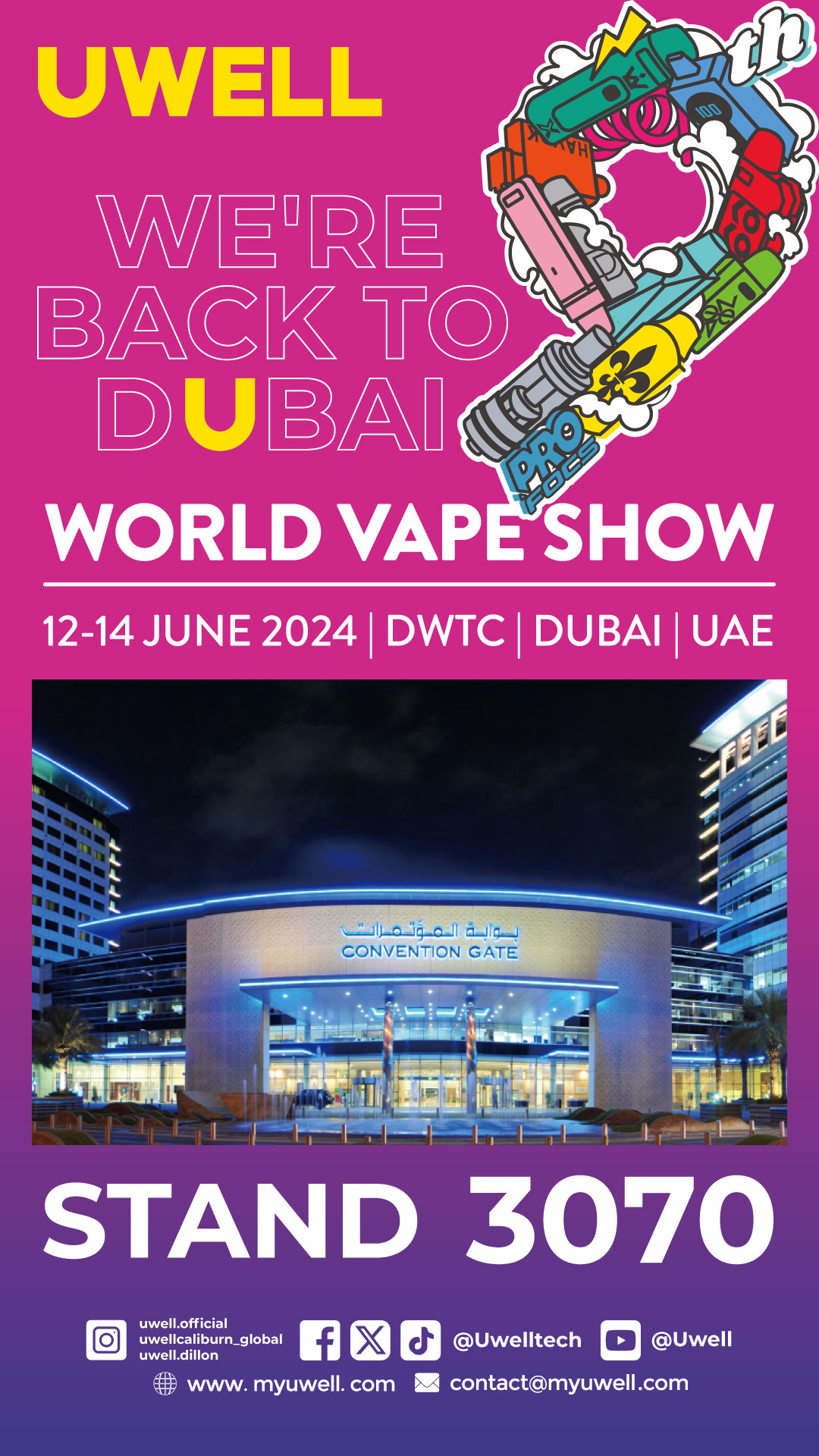 UWELL to Celebrate 9th Anniversary with Exciting Showcases at Global Vape  Forum