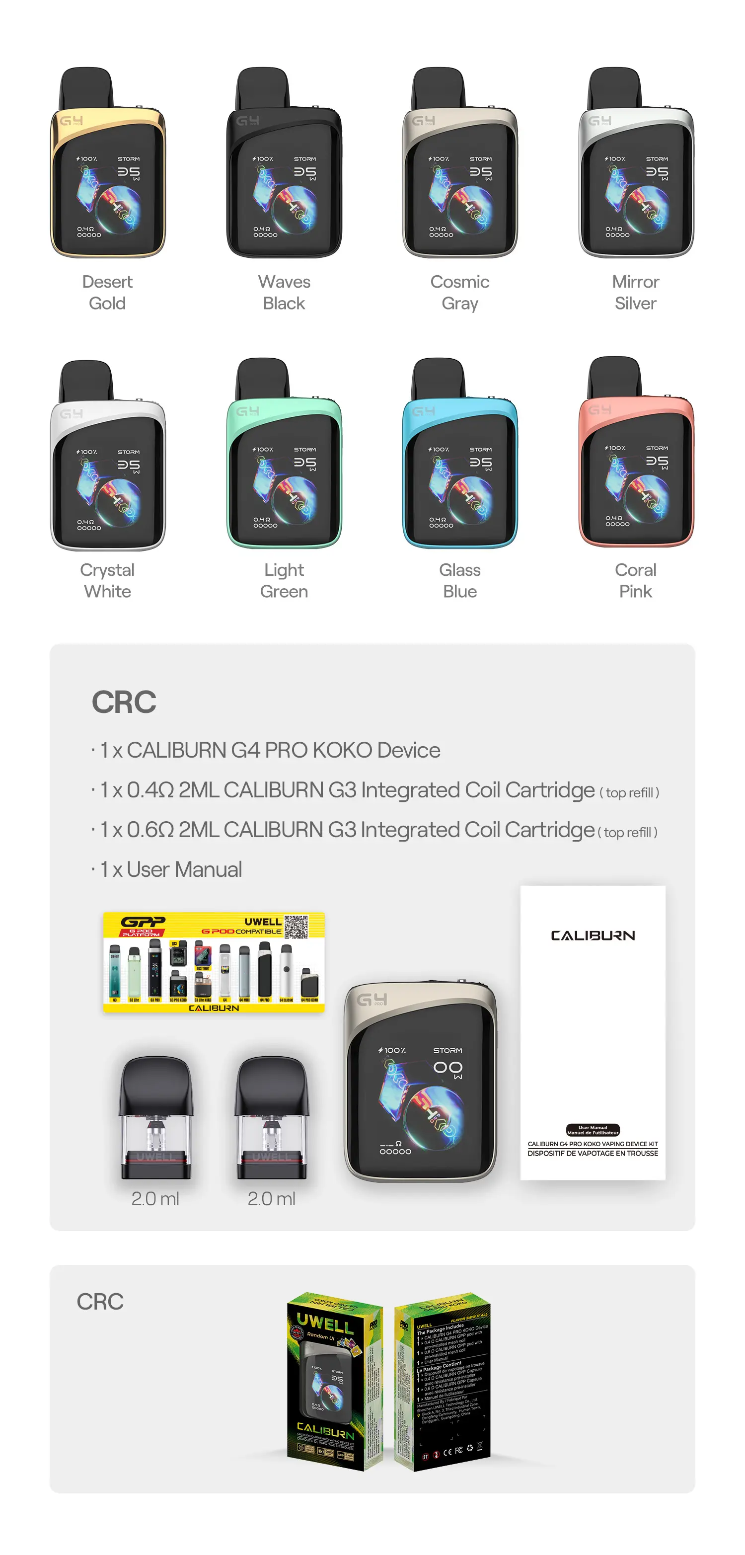 uwell caliburn g3 pro vs g4 Caliburn G3 Pro vs. G4 – Welches Uwell Pod-System passt?