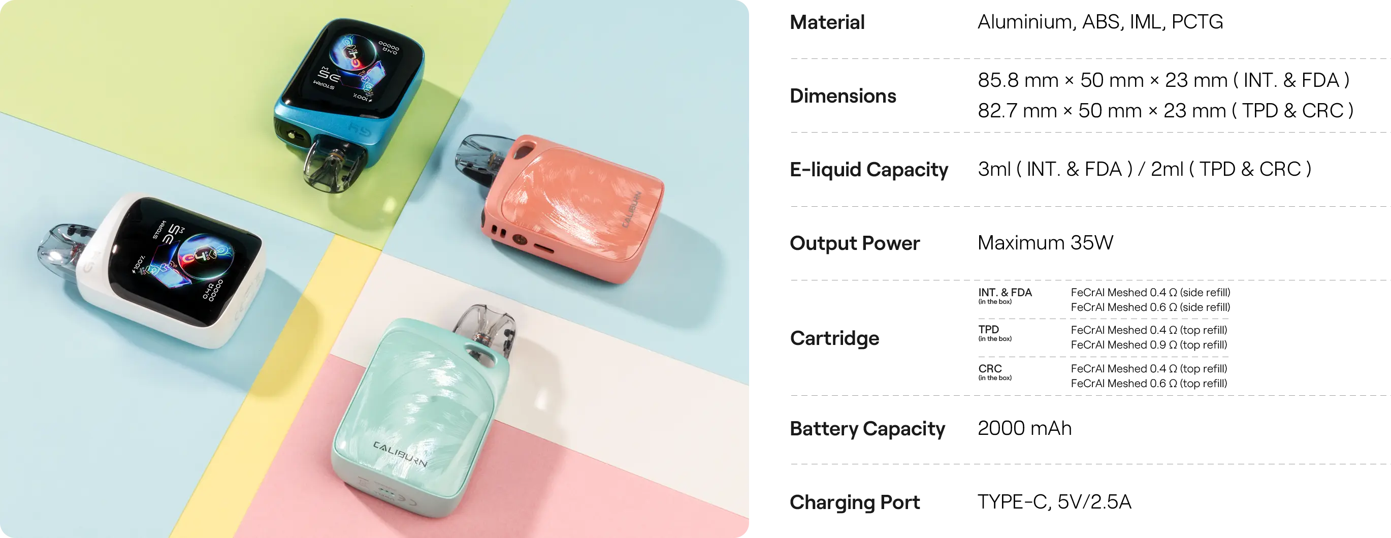 caliburn g4 pro koko