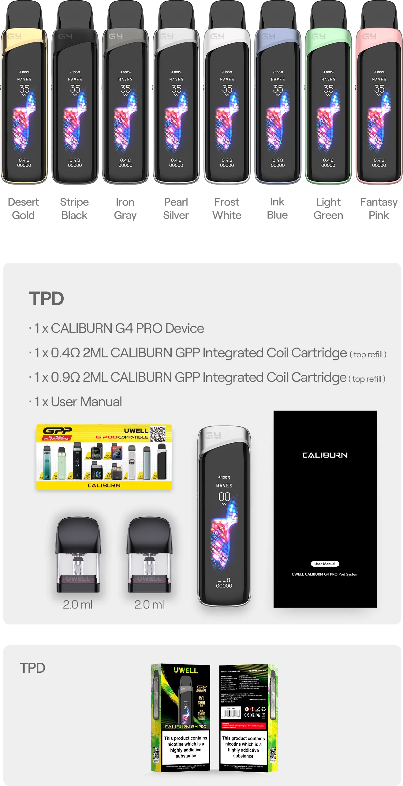 CALIBURN G4 PRO