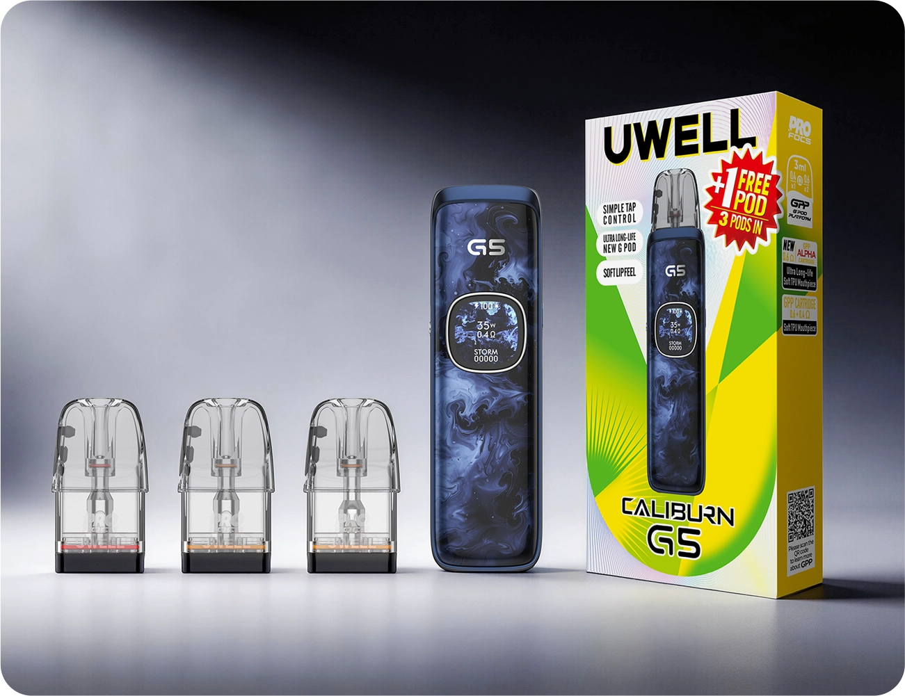 uwell crown 3 0 4 ohm coil Caliburn G/Koko Prime Empty Cartridge Replacement for Caliburn G Pod main image 0